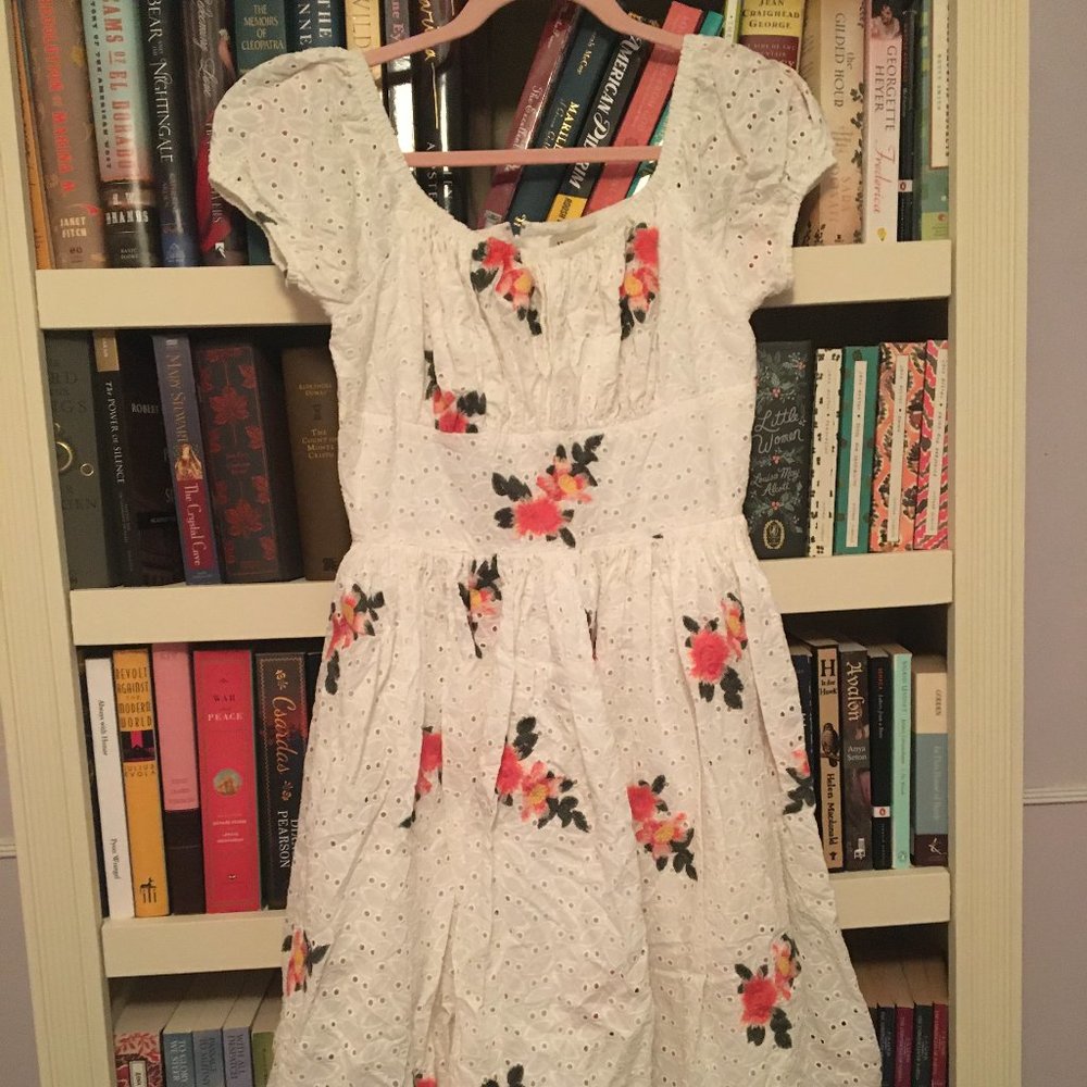 Hearts and found floral eyelet Loretta dress